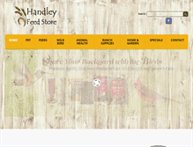 Tablet Screenshot of handleyfeedstore.com